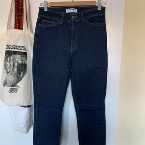 American Apparel dark indigo jeans